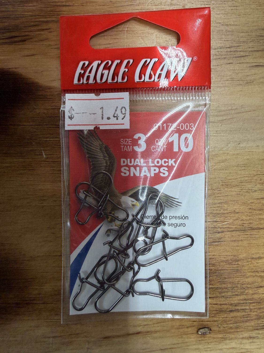 DUAL LOCK SNAPS SZ  3