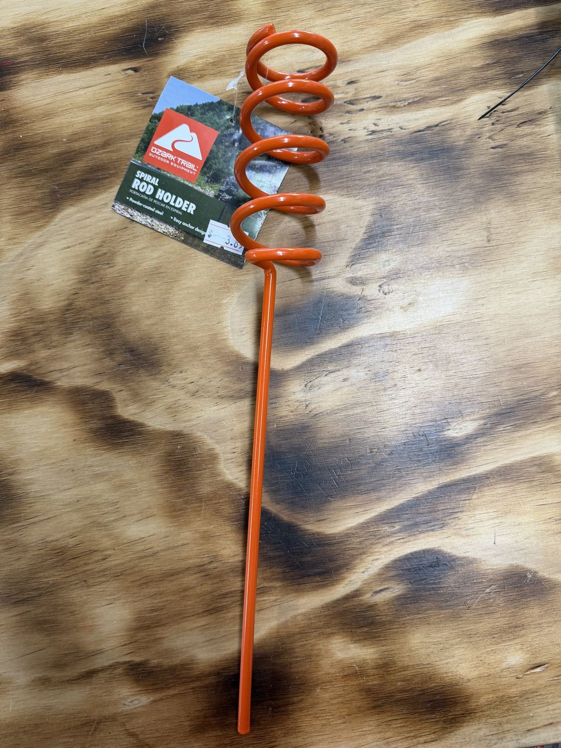 SPIRAL ROD HOLDER ORANGE