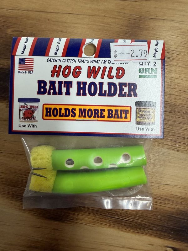 HOG WILD BAIT HOLDER GREEN 2 PACK