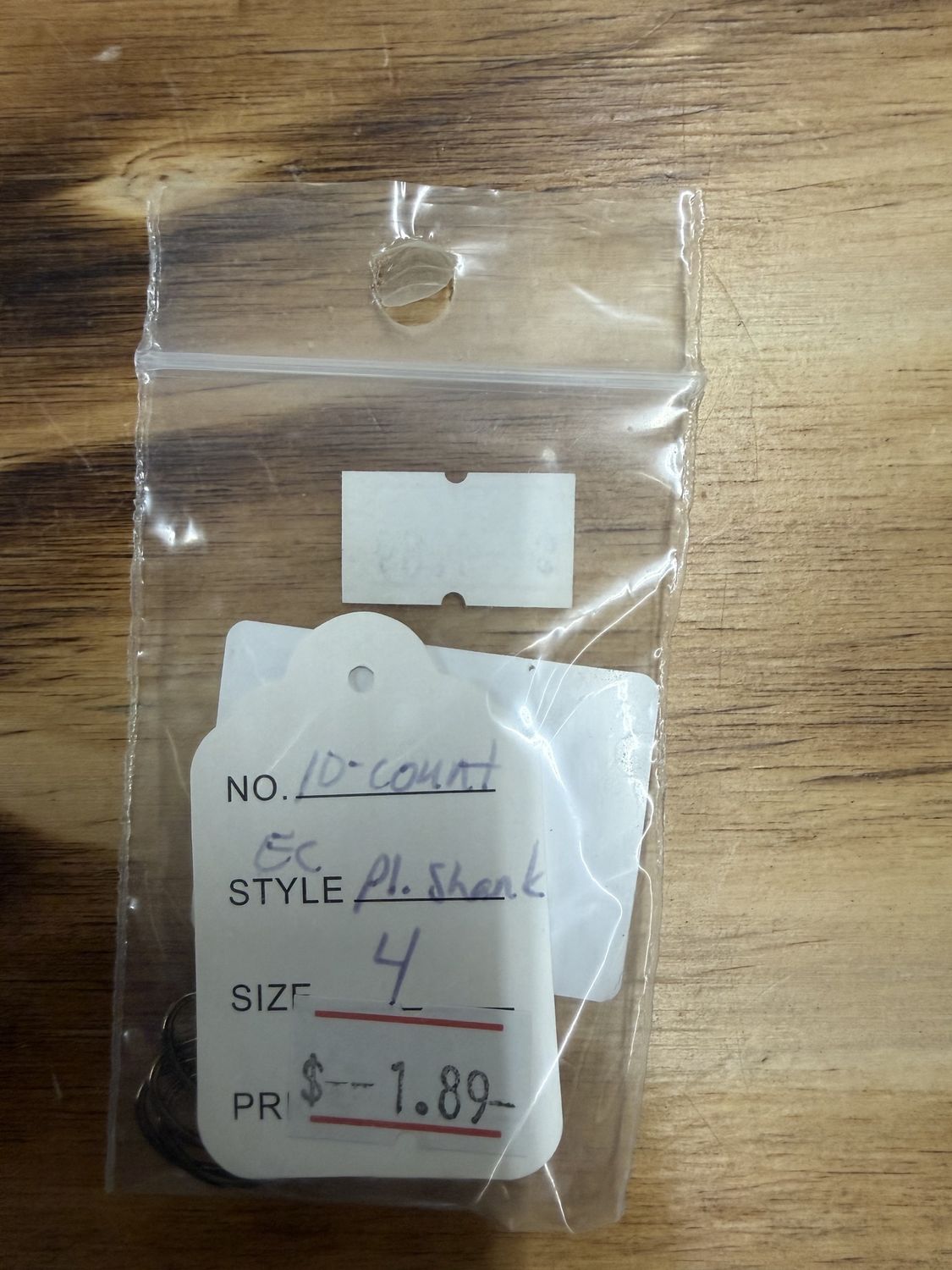 BRONZE PLAIN SHANK HOOK SZ 4