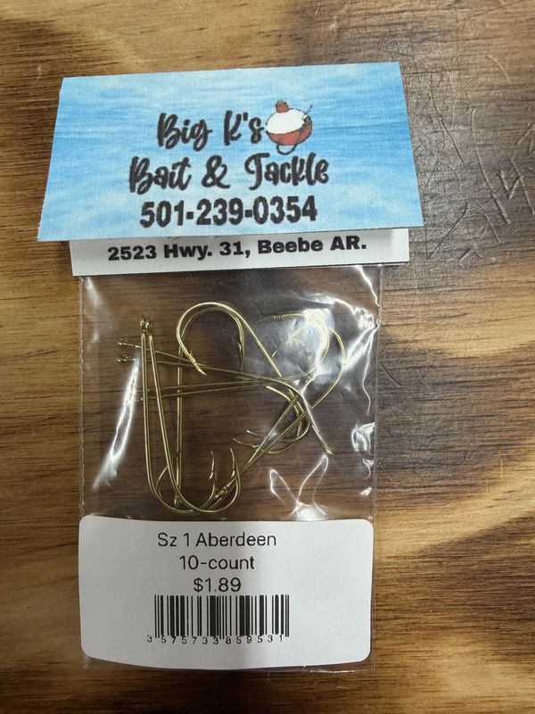 GOLD ABERDEEN HOOK SZ 1