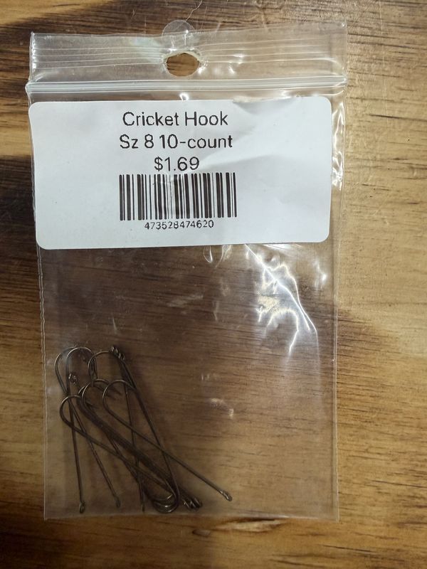 CRICKET HOOKS SZ 8 10 COUNT