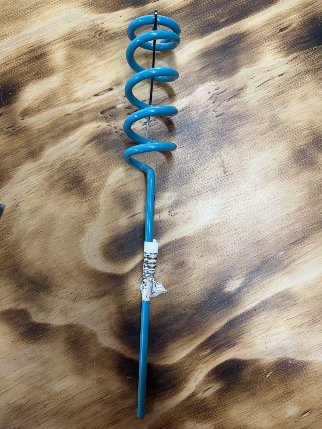 BLUE SPIRAL ROD HOLDER