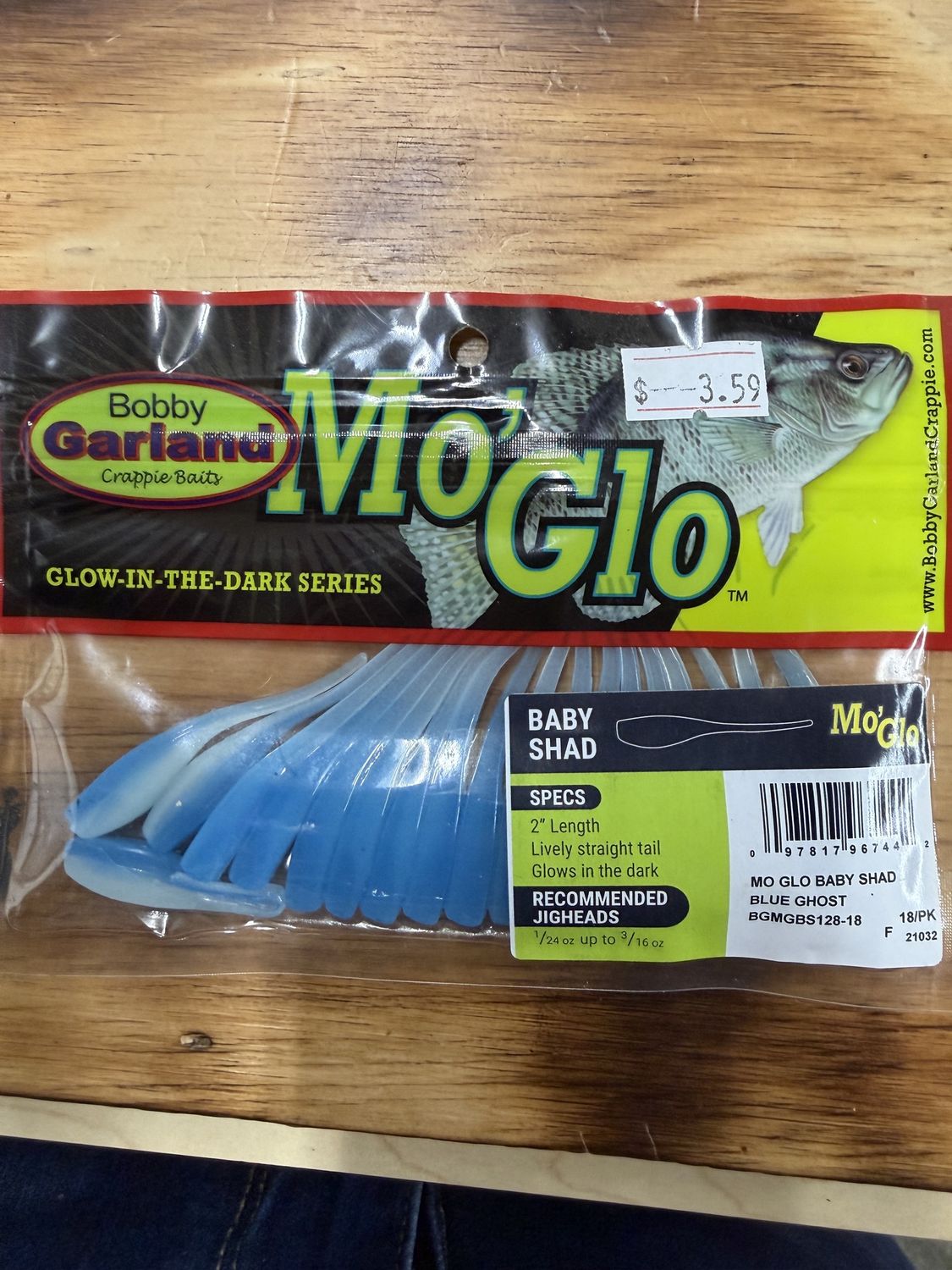MO GLO BABY SHAD BLUE GHOST