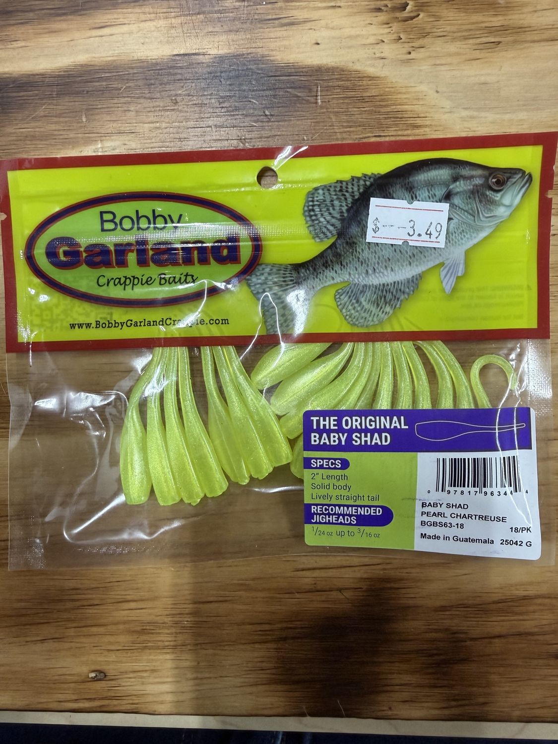 BABY SHAD PEARL CHARTREUSE