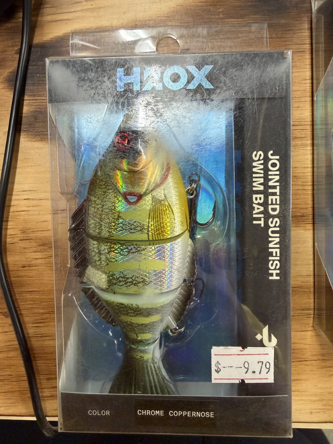 LG JOINTED SUNFISH SWIM BAIT CHROME COPPERNOSE