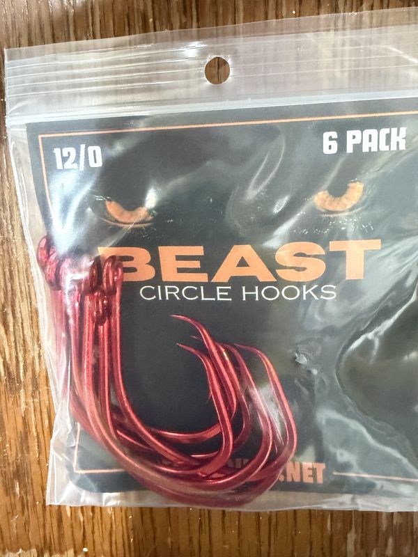 BEAST CIRCLE HOOKS SZ 12/0
