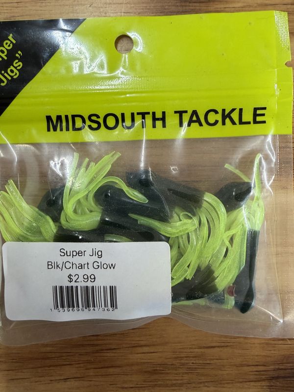 SUPER JIG BLK/CHART GLOW