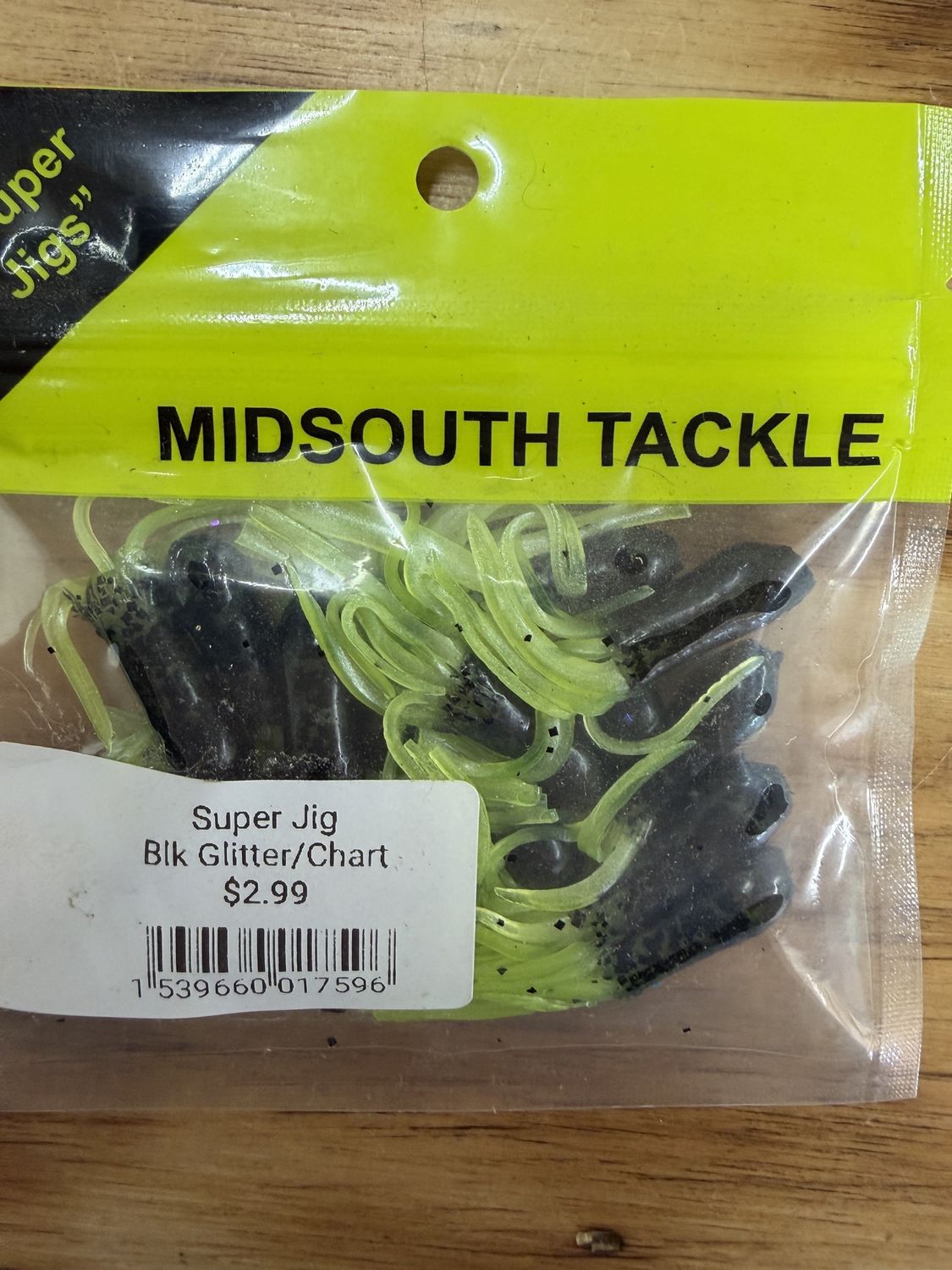 SUPER JIG BLK GLITTER.CHART