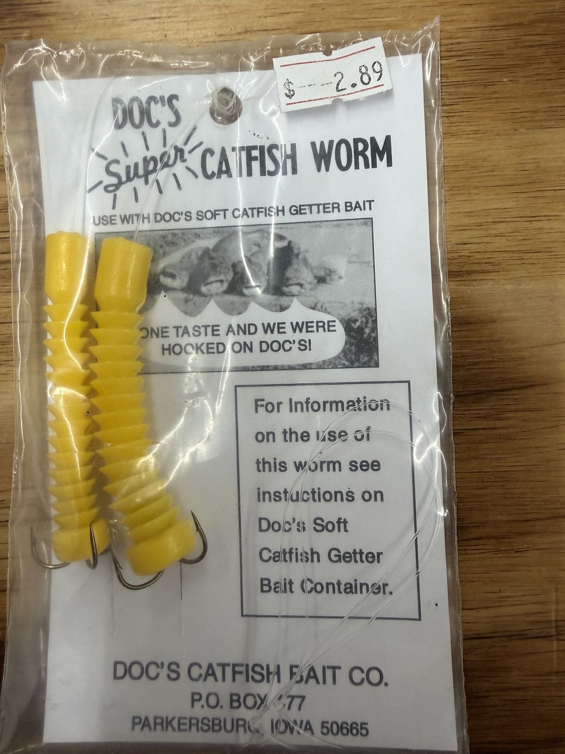 SUPER CATCISH WORM YELLOW