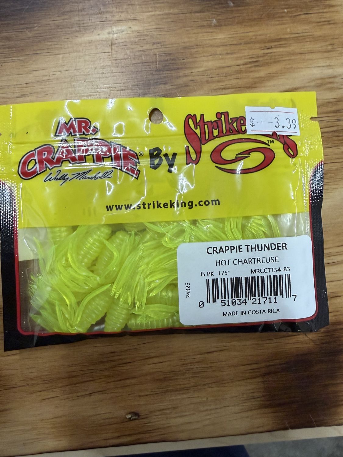 CRAPPIE THUNDER HOT CHARTREUSE