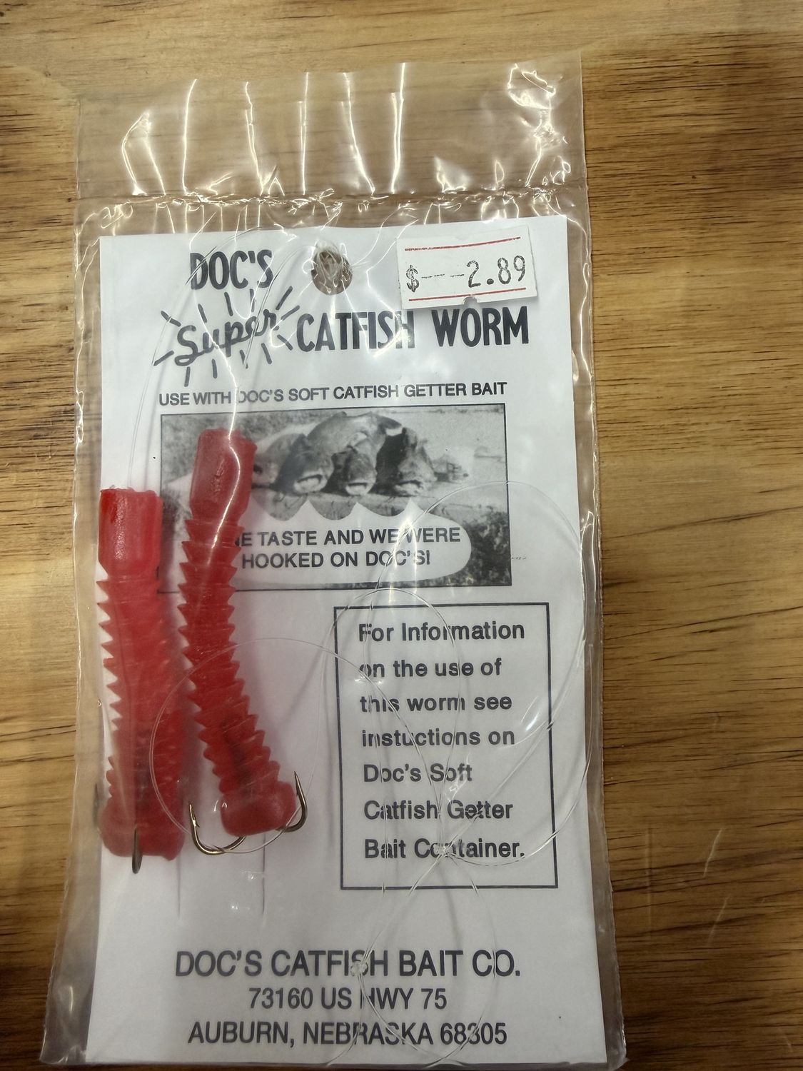 SUPER CATFISH WORM RED