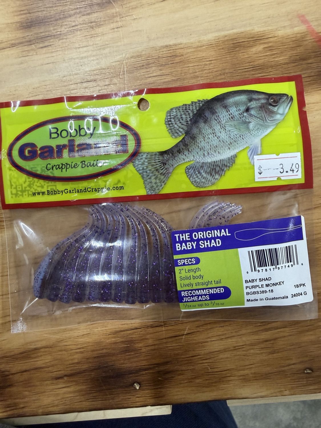 BABY SHAD PURPLE MONKEY