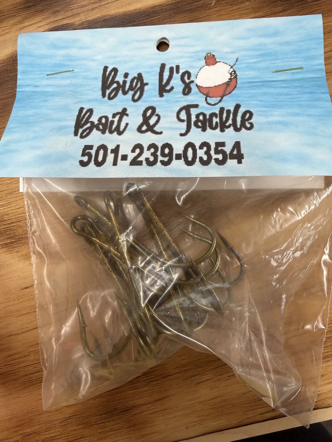 TREBLE HOOK 8/0 6 COUNT