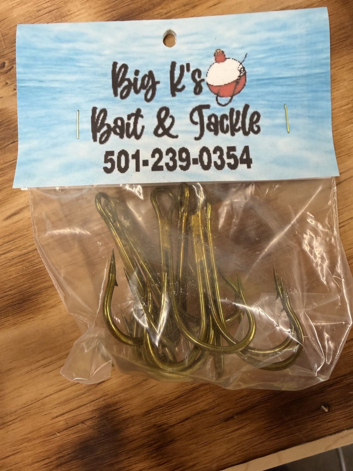 TREBLE HOOK 10/0 6 COUNT