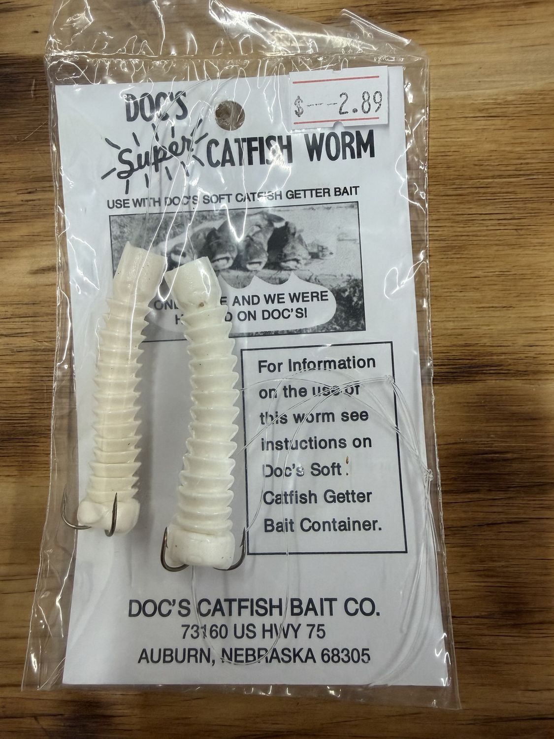 SUPER CATFISH WORM WHITE