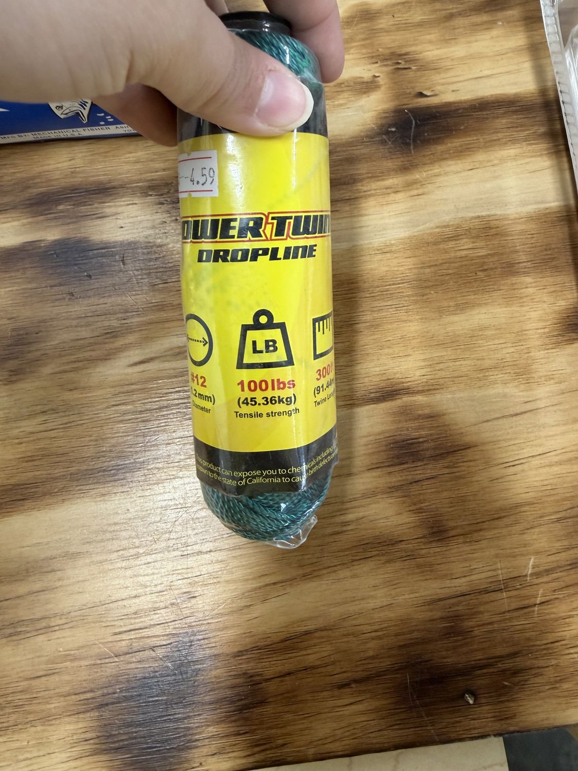 POWER TWINE DROPLINE 300 FT GREEN