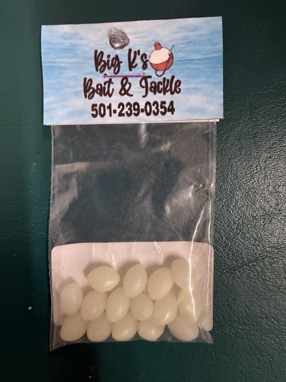 10MM OVAL SILICONE RIGGING BEADS UV WHITE