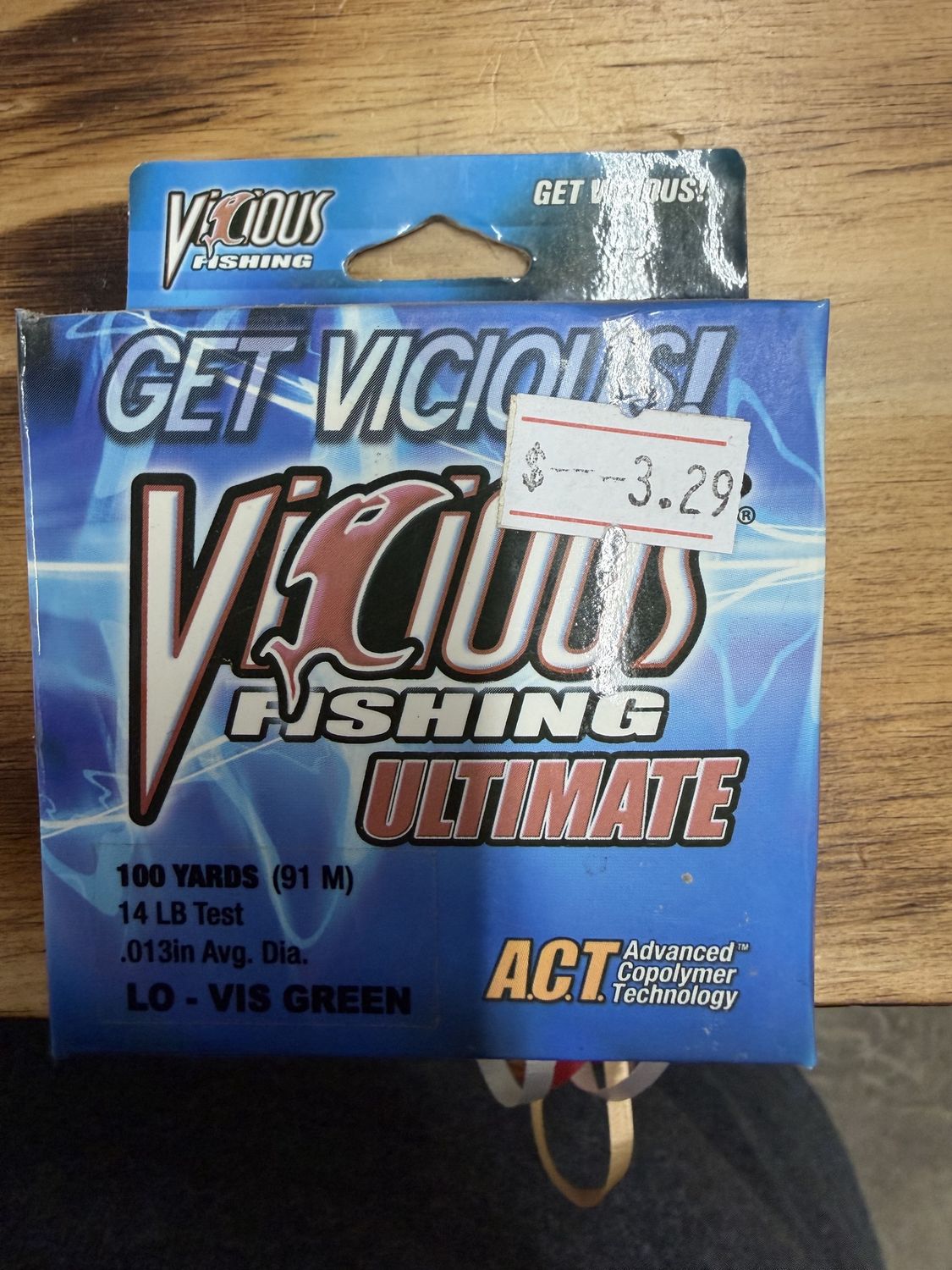 FISHING LINE 14 LB GREEN