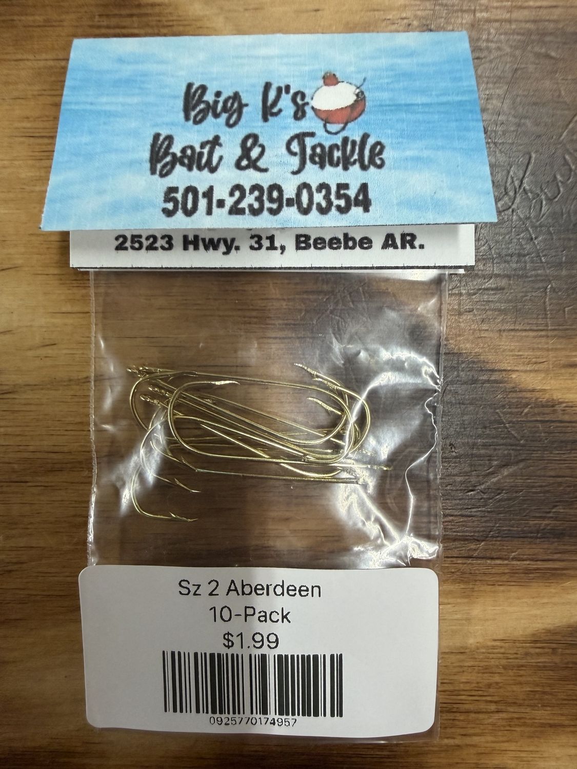 GOLD ABERDEEN HOOK SZ 2