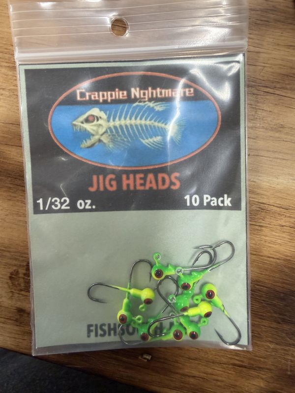 STANDARD JIG HEAD 1/32 OZ CHARTREUSE