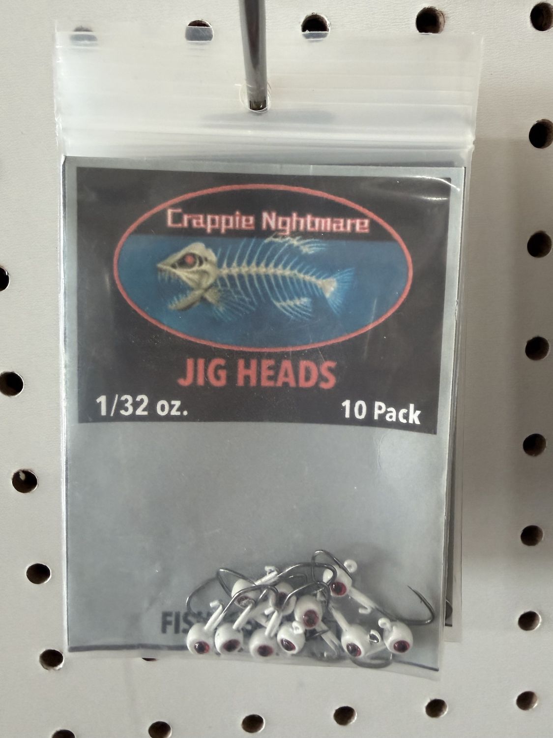 3-D JIG HEAD 1/32 OZ, Colour: WHITE