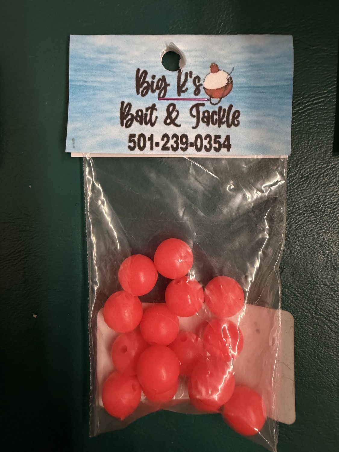 10 MM ROUND SILICONE RIGGING BEADS 15 COUNT, Colour: RED