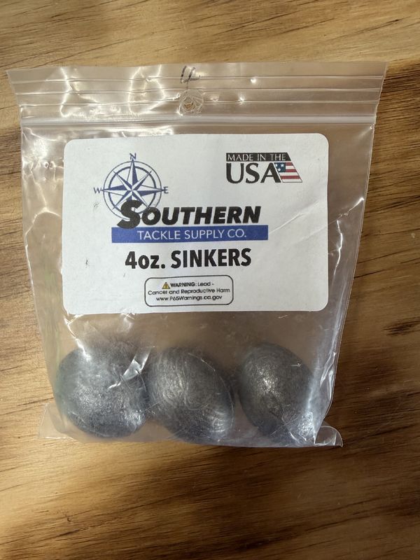 4 OZ EGG SINKERS 3 COUNT