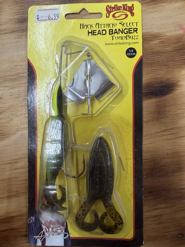 HACK ATTACK SELECT HEAD BANGER TOAD BUZZ 1/4 OZ GREEN