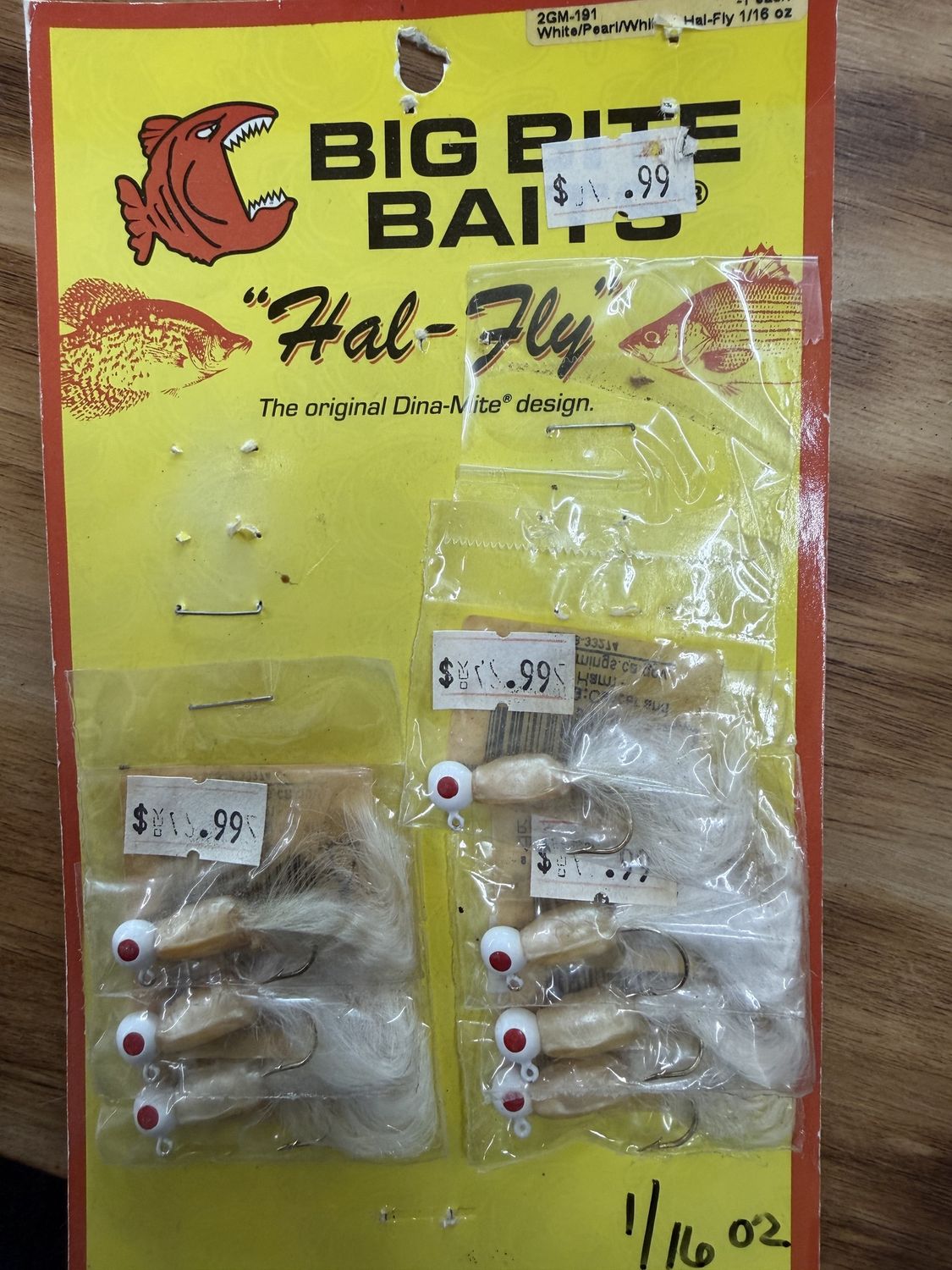 TROUT HAL-FLY WHITE/PEARL/WHITE