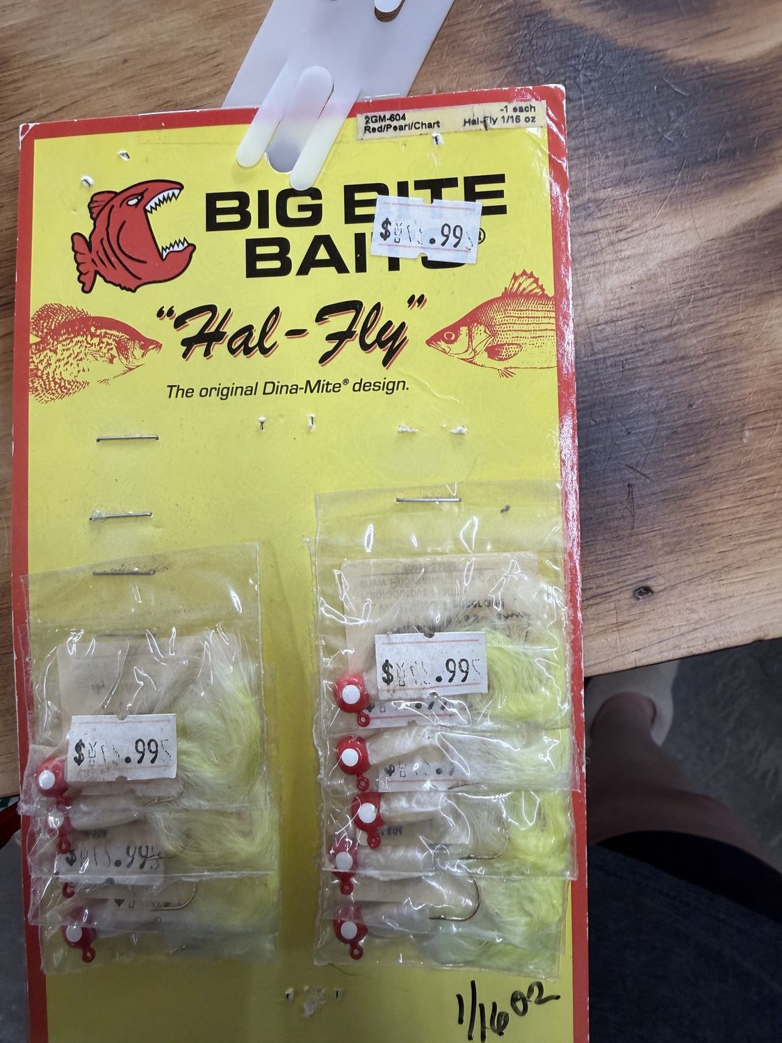 TROUT HAL-FLY RED/PEARL/CHART