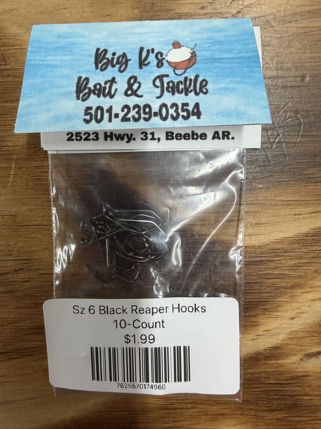 SZ6 BLACK REAPER HOOKS