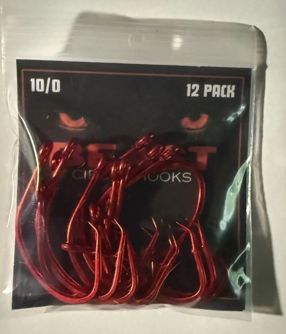 BEAST CIRCLE HOOKS 12-PACK 10/0