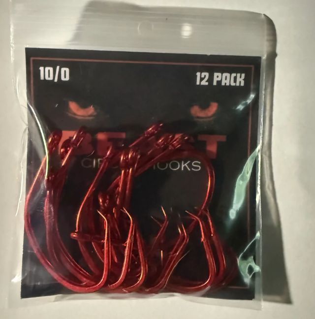 BEAST CIRCLE HOOKS 12-PACK SZ 12/0