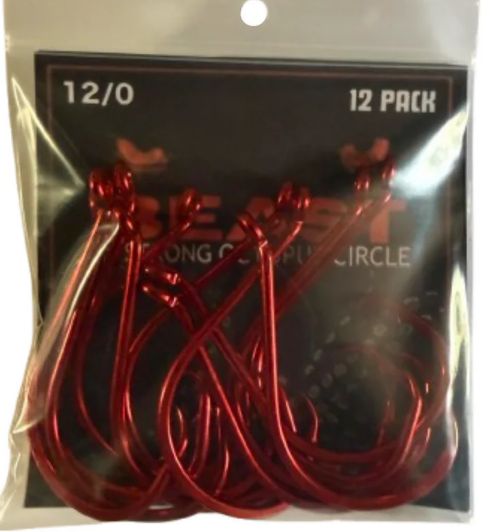BEAST OCTOPUS CIRCLE HOOKS 12-PACK SZ 12/0