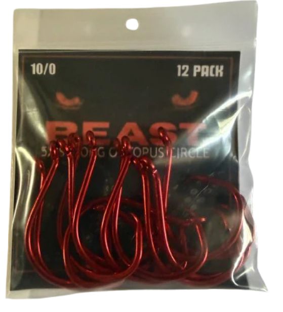 BEAST OCTUPUS CIRCLE 12-PACK SZ 10/0