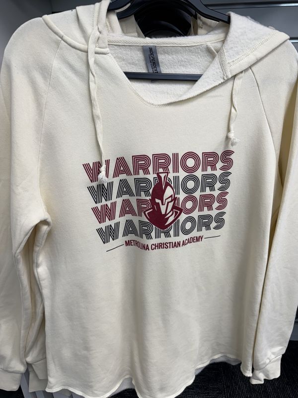 Ladies Crew Sweatshirt (Ivory &amp; Black)