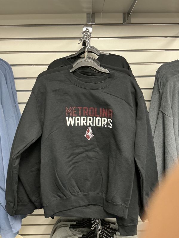 Gildan Metrolina Black Corner Stripe Crewneck*