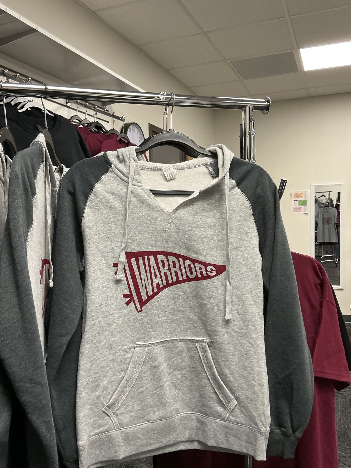 District Grey Women's Maroon Pennant Hoodie*