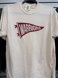 Comfort Colors TShirt Ivory (Maroon Pennant)*, Size: Small