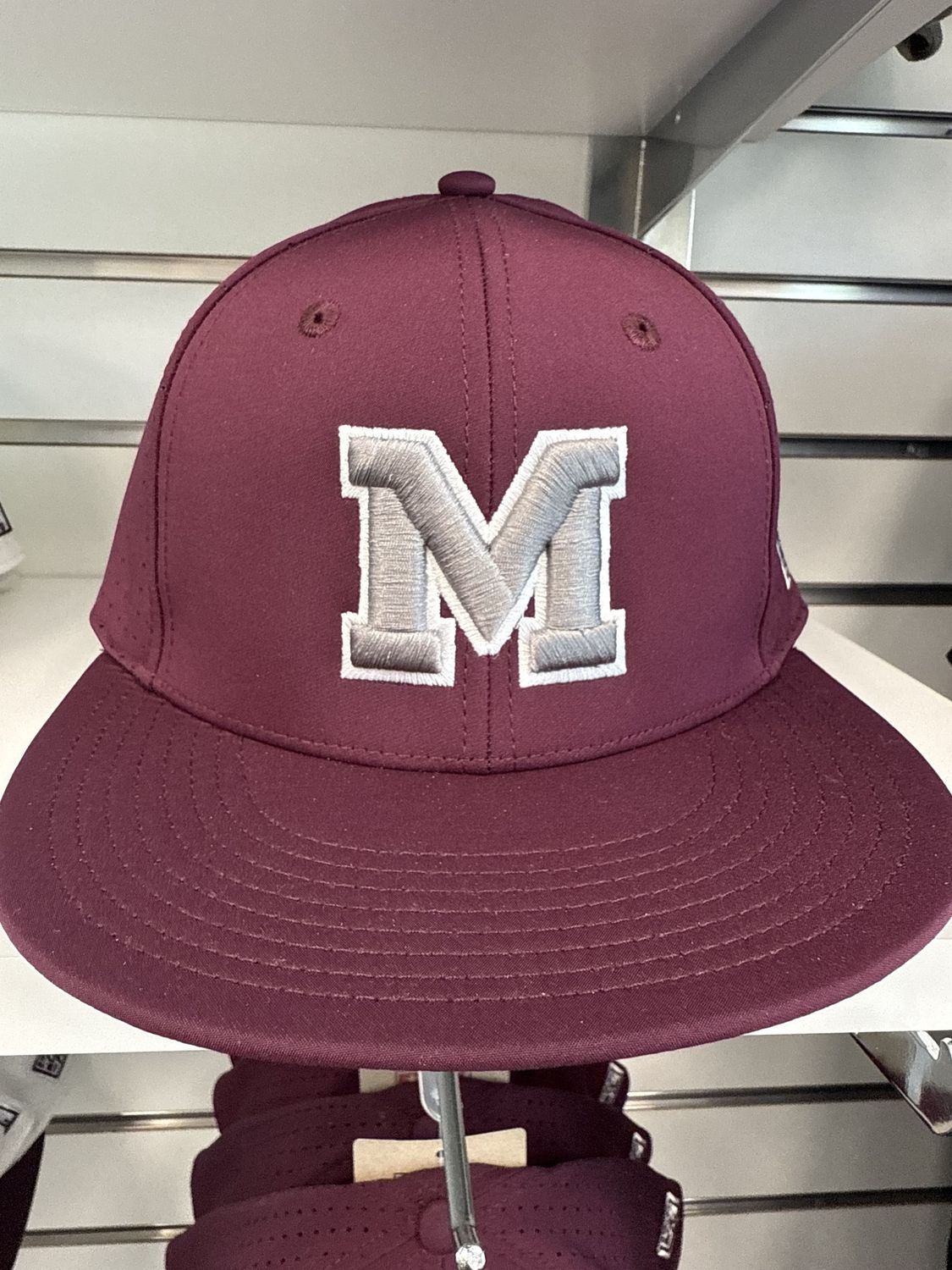 Maroon Fitted Baseball Hats*, Size: Small