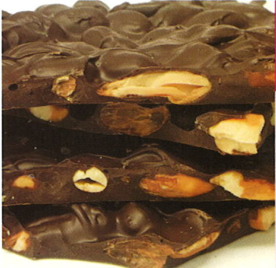 5.  Wockenfuss Dark Chocolate Almond Bark, 6oz.
