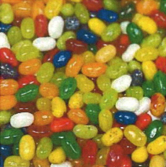 E1.  Wockenfuss Jelly Belly Fruit Bowl: Jelly Bean Assortment.