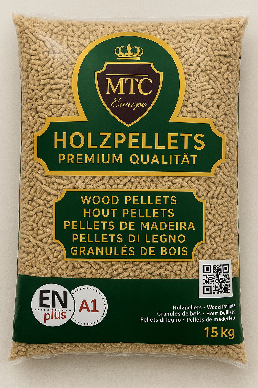 Premium Holzpellets  *MTC*  EN Plus A1 70x 15kg Sackware 1050kg Palette