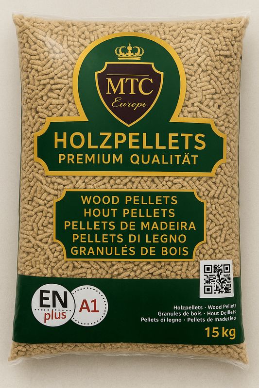 Premium Holzpellets  *MTC*  EN Plus A1 70x 15kg Sackware 1050kg Palette * Tonnenpreis 361€ * Premium Holzpellets  *MTC*  EN Plus A1 70x 15kg Sackware 1050kg Palette * Tonnenpreis 361€ *