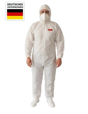 100x Einweg-Schutzanzug Kategorie III (Typ 5B/6B) Overall