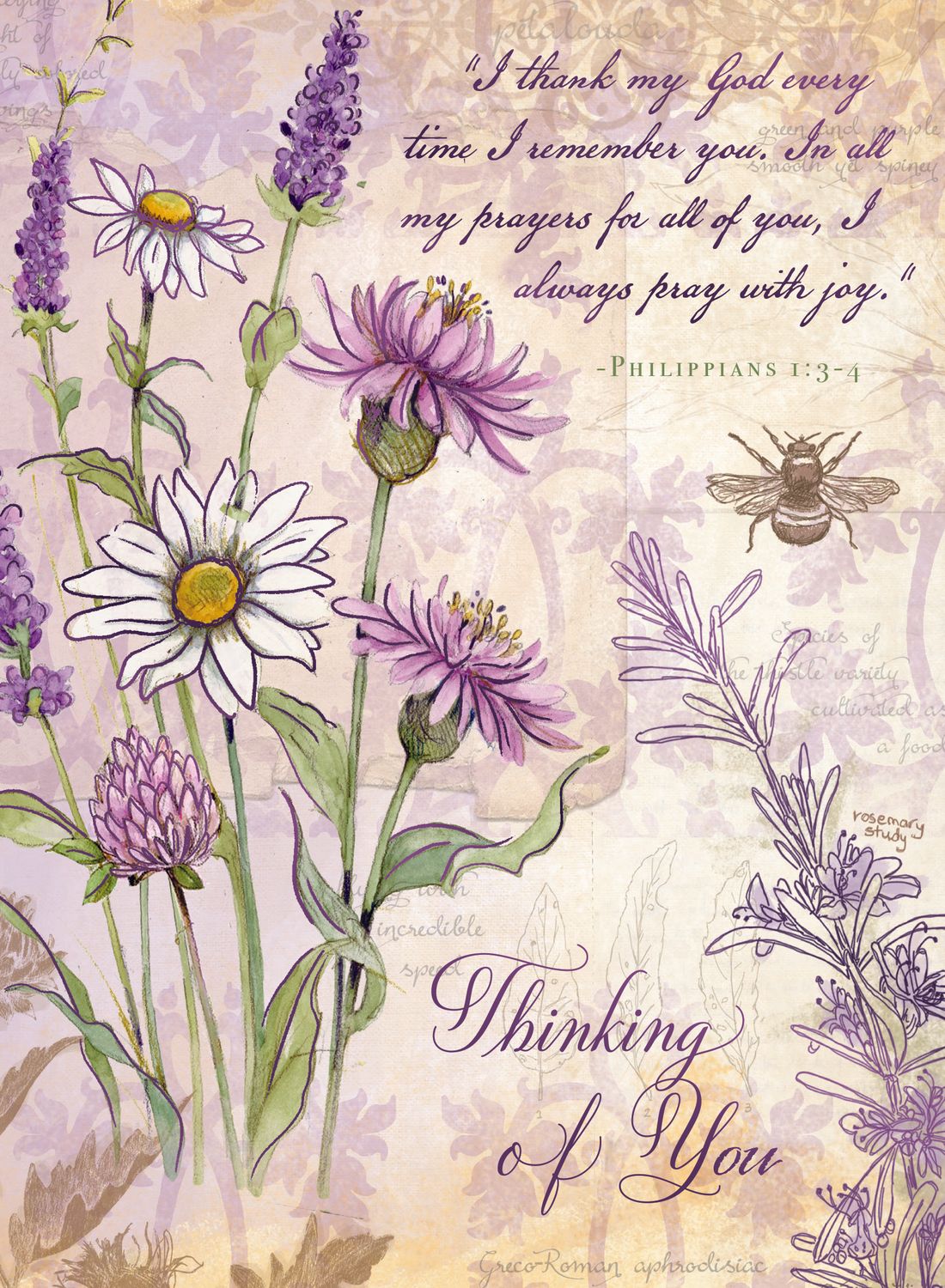 Thinking of you – I thank my God every time I remember you!