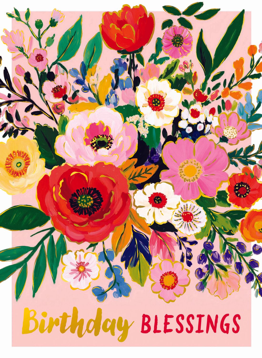Birthday Blessings (Flowers)