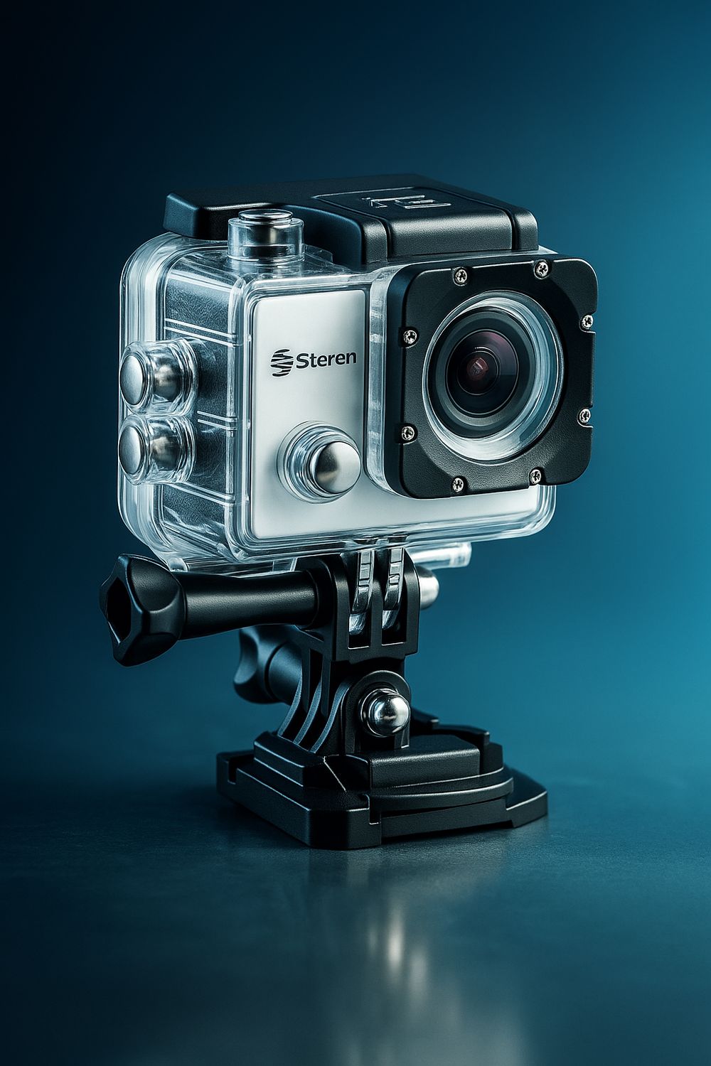 Cámara Deportiva Steren CAM-500 Sumergible 4K Wi-Fi Resolución Hasta 12MP Protección IP67
