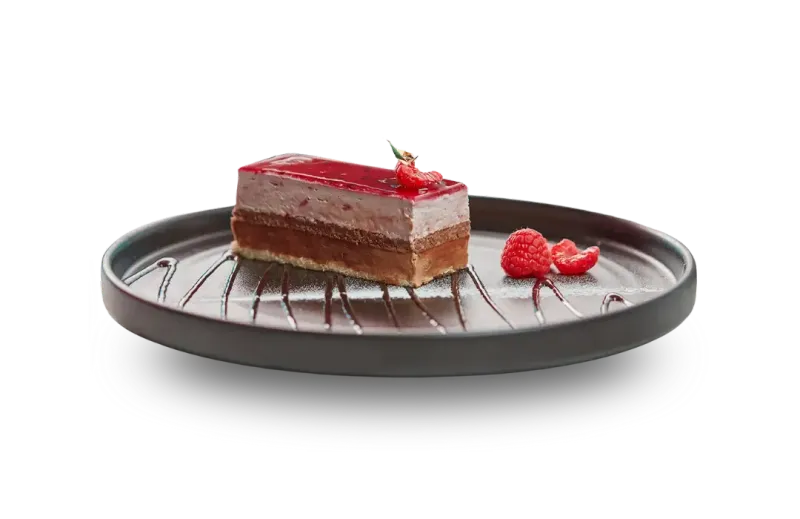 Raspberry & Chocolate Layered Cake